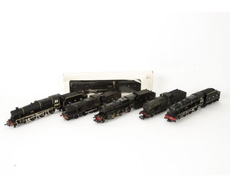 Airfix and Mainline OO Gauge LMS Black Locomotives and Tenders Airfix 'Royal Scots Fusilier' no 6103 and renumbered 4F no 438