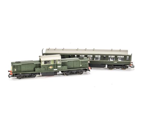 Kit-built Class 17 and Lima OO Gauge Diesel Locomotives, the Clayton class 17 nicely-made from a DCK kit, in 2-tone green as 