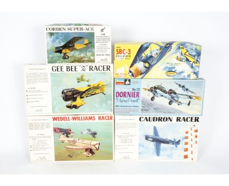 American Aircraft Kits, a boxed collection including 1:48 scale K&amp;B 1126 Gotha GV, Lindberg 2320 Cutlass, Hobbycraft HC15