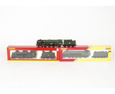 Hornby 00 Gauge large BR and other Tender Locomotives some renumbered, R305 LMS maroon Coronation Class 6234 'Duchess of Aber