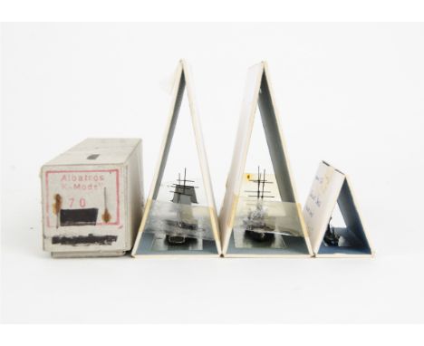 Large collection of small 1:1200 scale or similar Sailing Ships by various makers, including Albatross 'Iolaire', 12 model Re