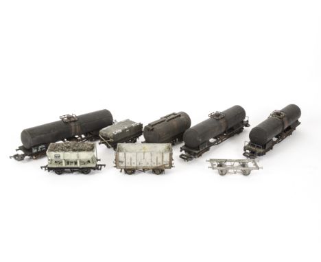 A Collection of OO Gauge Kit-built and Modified Commercial Freight Stock, all manner of freight stock including tank wagons, 
