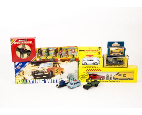 Modern Diecast Vehicles and Britain's Figures, a boxed collection of vintage and modern, private and commercial vehicles incl