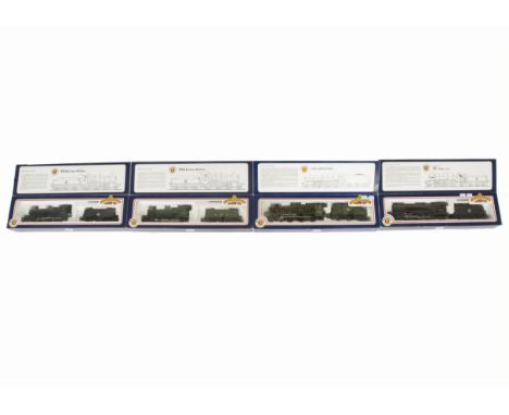 Bachmann 00 Gauge BR and GWR Steam Locomotives and Tenders, 31-802 GWR black Class 93xx 9308, 31-801 GWR green Class 93xx 931