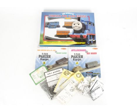 Hornby 00 Gauge Thomas set and Dragon 1:144 Scale kits and other Kits, Hornby R260 comprising 0-4-0 Clockwork engine, Annie a