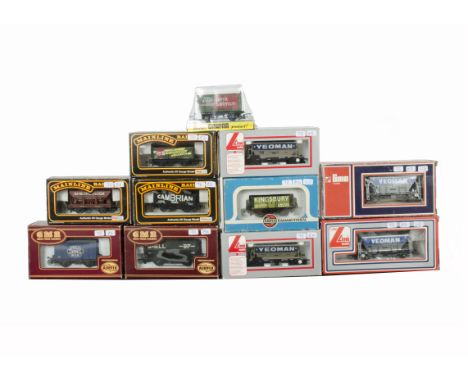 00 Gauge Goods Rolling Stock by Various Makers, Mainline Private Owners open and Hopper wagons (6), GMR (3), Lima Yeoman Hopp