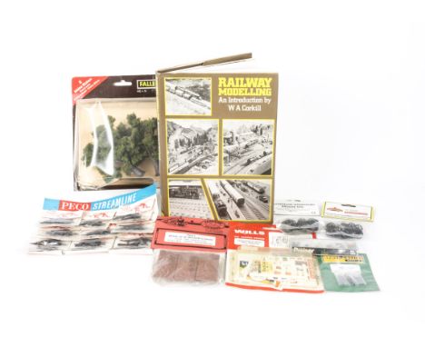 Various OO Gauge Layout and Stock Detailing Parts, including 2 Relco track cleaners, Peco buffer stops and track joiners, Wre
