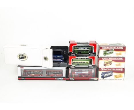 Original Omnibus and Atlas Editions Buses, a boxed/cased collection of 1:76 scale vintage and modern vehicles including Atlas