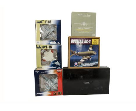 WWII and Later Aircraft, a boxed collection of 1:72 scale models comprising, Witty Wings Sky Guardians 007 001 F-18, 014-003 