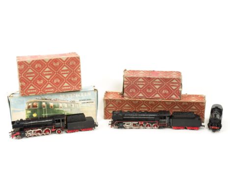 Märklin HO Gauge  Steam and Electric Locomotives, DB black 3027 2-10-0 44690 Locomotive and Tender, 3005 DB black 2-6-2 23014