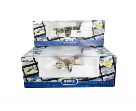 Franklin Mint Armour Collection WWII Aircraft, a boxed duo of 1:48 scale aircraft comprising, B11B639 Junker JU 52 Crete camp