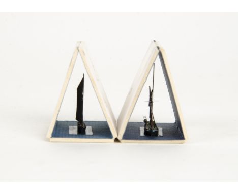 Marine Artist Models (MAM) scale 1200 or similar Waterline models, including Barges, Trawlers, Buoy Tenders, Oil Barges and o