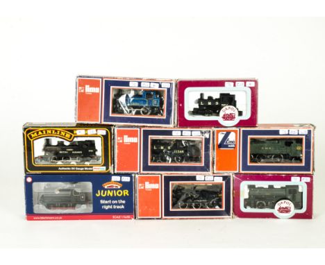 Various 00 Gauge Tank Engines by Dapol Bachmann Lima Mainline Hornby and kitbuilt, Bachmann BR black Junior Saddle Tank No 8,