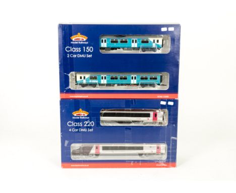 Bachmann 00 Gauge Diesel Multiple Units, 32-603 Cross Country silver /pink Class 220 220017 4-car set, 32-935 Arriva blue Cla