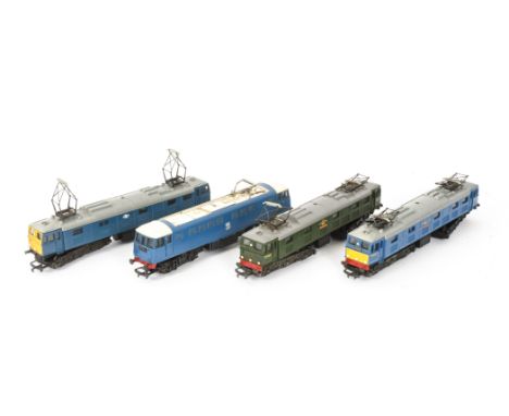 Tri-ang/Hornby OO Gauge BR Electric Locomotives, E3001 in 'electric blue', F, one pantograph and change-over switch missing, 