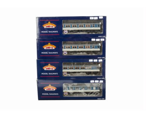 Bachmann 00 Gauge Pullman Coaches,   Mk1 blue /grey Pullmans, 39-281 Kitchen First, 39-291 Parlour First (2), 39-301 Kitchen 