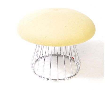 Boss Design Group - Modernist Contemporary mushroom / toadstool designer stool. Magic range with oval domed cushioned top in 
