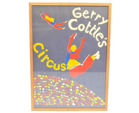 Anita Boyd - Gerry Cottle's Circus - A vintage mid 20th century Anita Boyd for Gerry Cottle's Circus silkscreen print. The pr