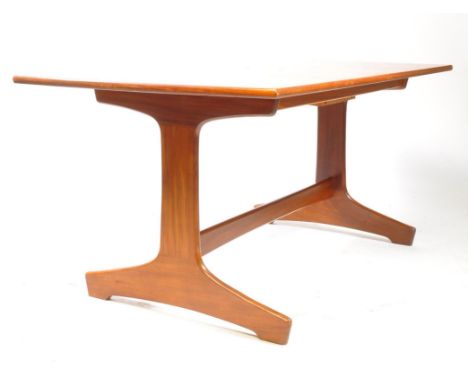 Peter Hayward for Vanson Furniture - A vintage mid 20th century Vanson teak dining table. The table having rectangular top wi