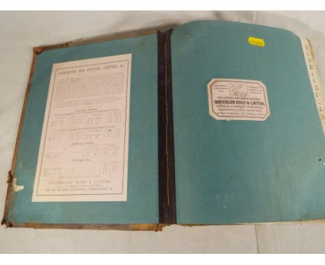 A 19th century manuscript copy book / wet letter book containing 1000 pages with copies of correspondence from 'Barker & Morr