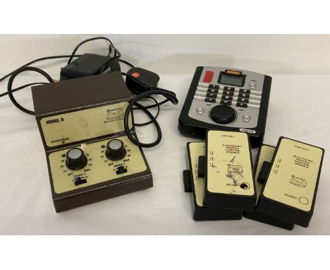 4 x model railway shuttle controls by Gaugemaster. Together with a digital train control box by Hornby and a train control  b