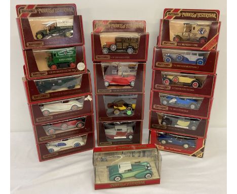 16 boxed Matchbox 'Models of Yesteryear' diecast classic cars &amp; advertising vehicles. To include diorama set vehicles. 