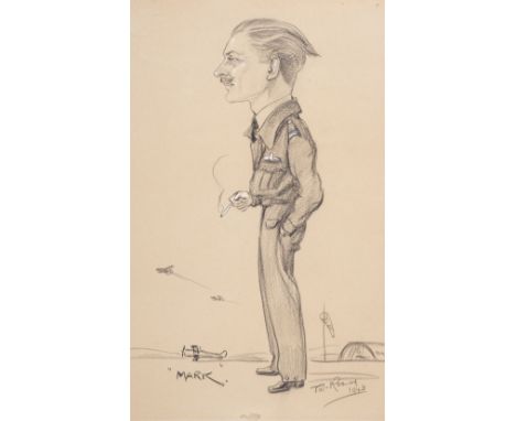* Battle of Britain. Various ephemera belonging to Battle of Britain "Ace Flight Lieutenant Maurice "Mark" Mounsdon, 56 Squad