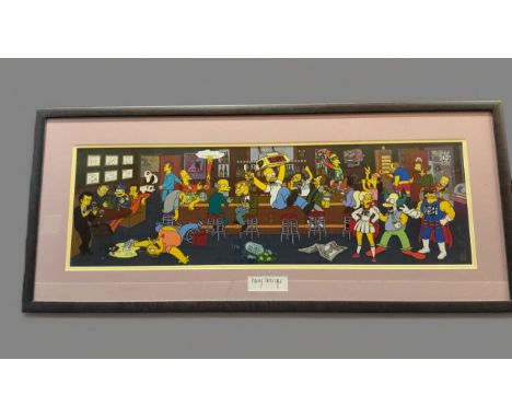 Nancy Cartwright signature The Simpsons `Happy Hour` is a special Limited Edition featuring newly created artwork comprised o