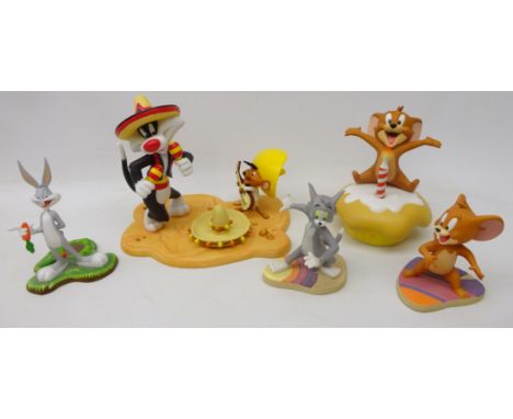Coalport Characters 'Tom and Jerry' Jerry on celebration cupcake and two Wedgwood 'Tom and Jerry' models Tom and the other of