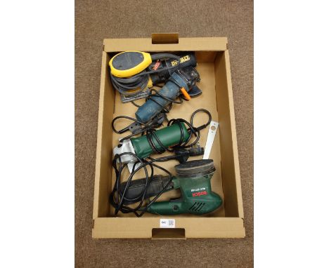 DeWalt electric sander, BOSCH PEX 270 AE sander, and two BOSCH angle grinders   Condition Report   Click here for further ima