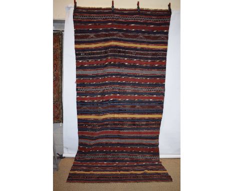 Caucasian chii palas (flatweave cover), Aspheron, Baku district, Azerbaijan, circa 1900, 10ft. 8in. x 5ft. 2in. 3.25m. x 1.58
