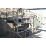 Key Equipment Air Cleaner System, Approx. 30 HP Motor, 48 in. Wide x 9 ft. Length Infeed Belt w/