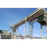 Transfer Conveyor 32 ft. Length x 36 in. Wide Belt, 2 HP Motor, 220/440 Volt, Approx. 18 ft. Height,
