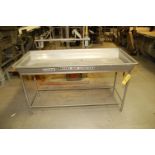 Stainless Steel Hand Drip Drain Table/Approx. 60 in. x 30 in.