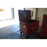 Steel Job Box w/4-Wheel Base, 46 in. x 30 in. x 30 in.