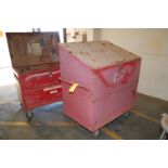 Steel Job Box w/4-Wheel Base, 48 in. x 36 in. x 30 in.