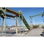 Raw Product Bulk Dump Station Consisting of: (1) 25 ft. x 8 ft. Steel Bin w/Motorized Bottom Belt