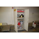 Iceberg Poly Type 2-Door Cabinet w/Contents - Buckets, Funnels, Assorted