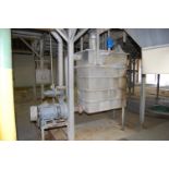 Flume Water Collection Tank 48 in. x 24 in. x 60 in. Dimensions, Cornell Pump & 15 HP Motor, 230/460
