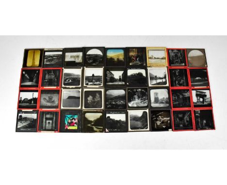 A collection of magic lantern slides, mainly topographical and travel (4).