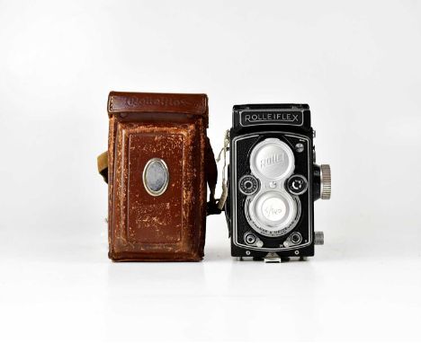 ROLLEIFLEX; a 3.5 MX-EVS TLR medium format camera, serial no. 1702627, with Carl Zeiss Tessar 1:3.5 f=75mm taking lens, seria