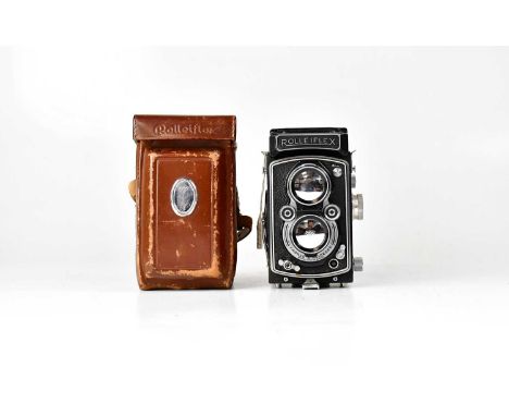 ROLLEIFLEX; an Automat Model 4 TLR medium format camera, serial no. 1281794, with Schneider-Kreuznach Xenar 1:3.5/75 taking l