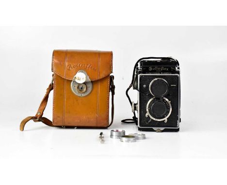 ROLLEIFLEX; an Original 3.8 TLR medium format camera, serial no. 64939, with Carl Zeiss Jena Tessar 1:3.8 f=7.5cm taking lens