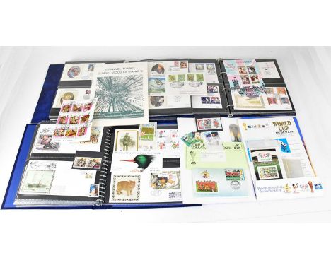 A quantity of first day covers in albums, including Isle of Man, Australia, New Zealand, Royal Family examples, etc, also sev