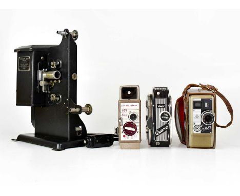 KODAK; a Kodascope Eight Model 30 film projector, boxed, together with a Quarz cinecamera, a G. B. Bell &amp; Howell 8mm cine