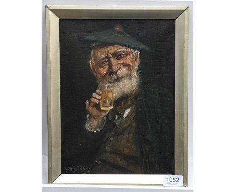 Henrie Pitcher (Late 19th/Early 20th Century)Portrait of a bearded ScottsmanSigned and dated (19)10, oil on canvas, 29.5cm by