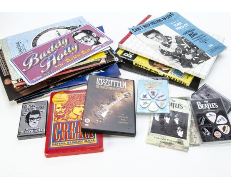 Music Memorabilia, a mixed collection of memorabilia including Elvis Sheet Music, Concert Programmes, Books, Annuals, DVDs, F