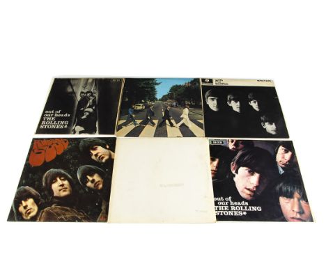 The Beatles / Rolling Stones LPs, nine original albums comprising With The Beatles (Mono and Stereo copies), White Album (Ste