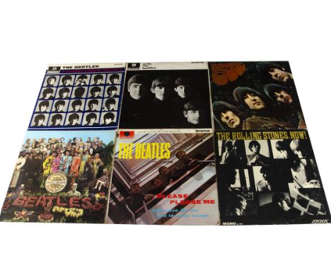 The Beatles LPs plus, five original UK Mono albums comprising Sgt Pepper (With Insert, no Inner EX/EX-), Rubber Soul (EX/VG),