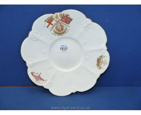 A scarce Boer war commemorative portrait plate for General Revers Buller, c. 1900, 8 3/4" diameter.